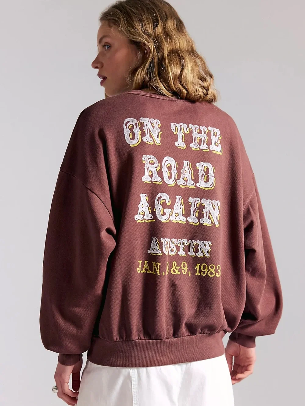 NWT Daydreamer Willie Nelson Pullover Sweatshirt Free People - Picture 2 of 7